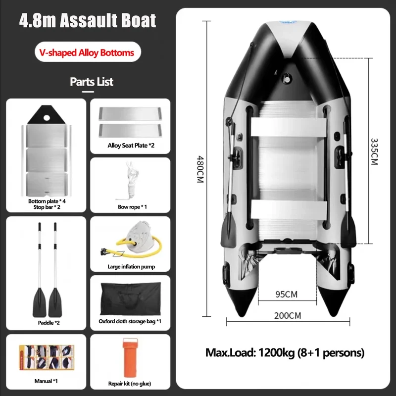 Bateau Gonflable D'Assaut Fond V