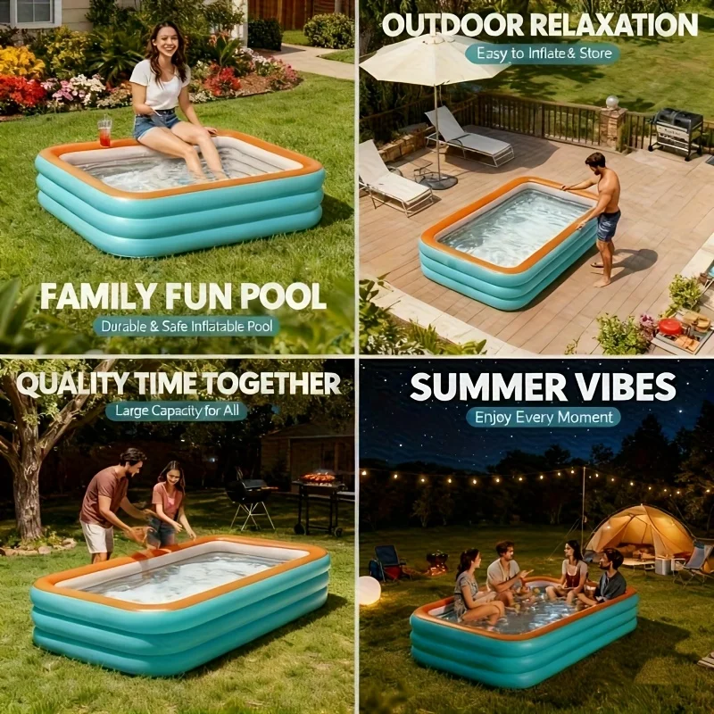 Piscine Gonflable Rectangulaire Familiale