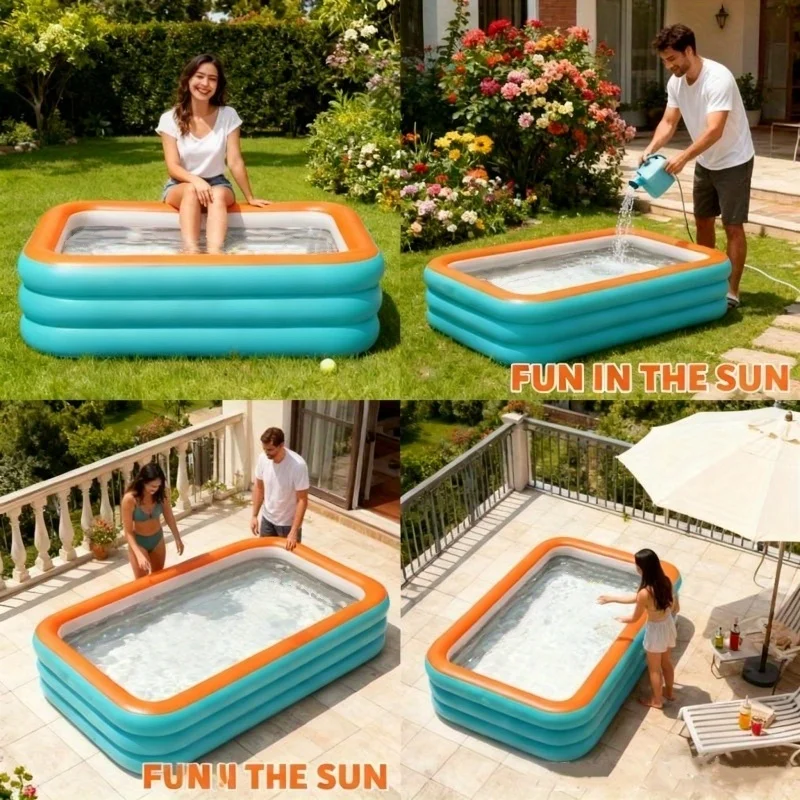 Piscine Gonflable Rectangulaire Familiale
