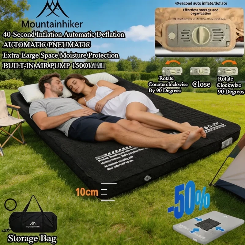 Matelas de Camping Gonflable Batterie Intégrée