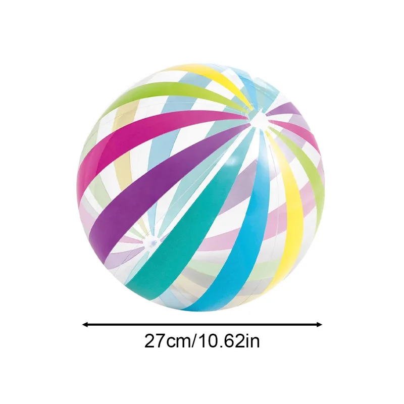 Ballon Gonflable Transparent Pois Rayures