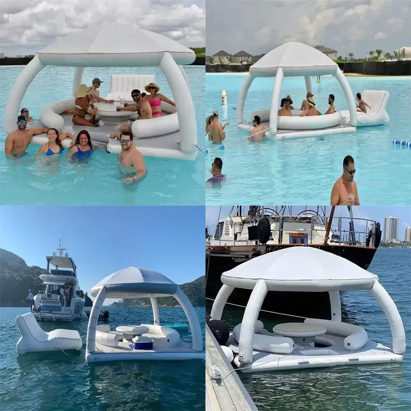 Plateforme Flottante Gonflable Yacht Ombrage