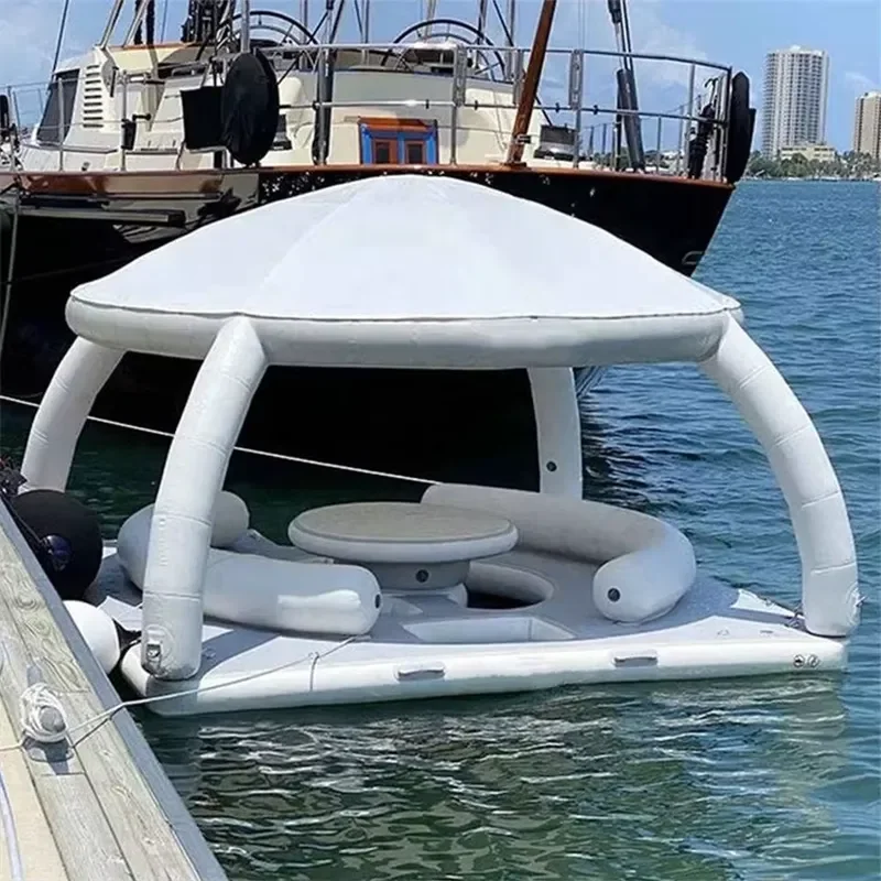 Plateforme Flottante Gonflable Yacht Ombrage