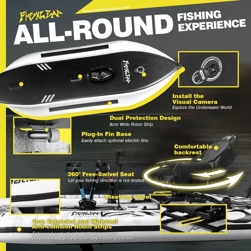 Bateau Gonflable Kayak de Pêche Spatium
