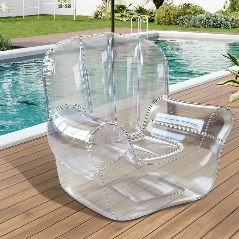 Canapé Gonflable Transparent PVC Épais