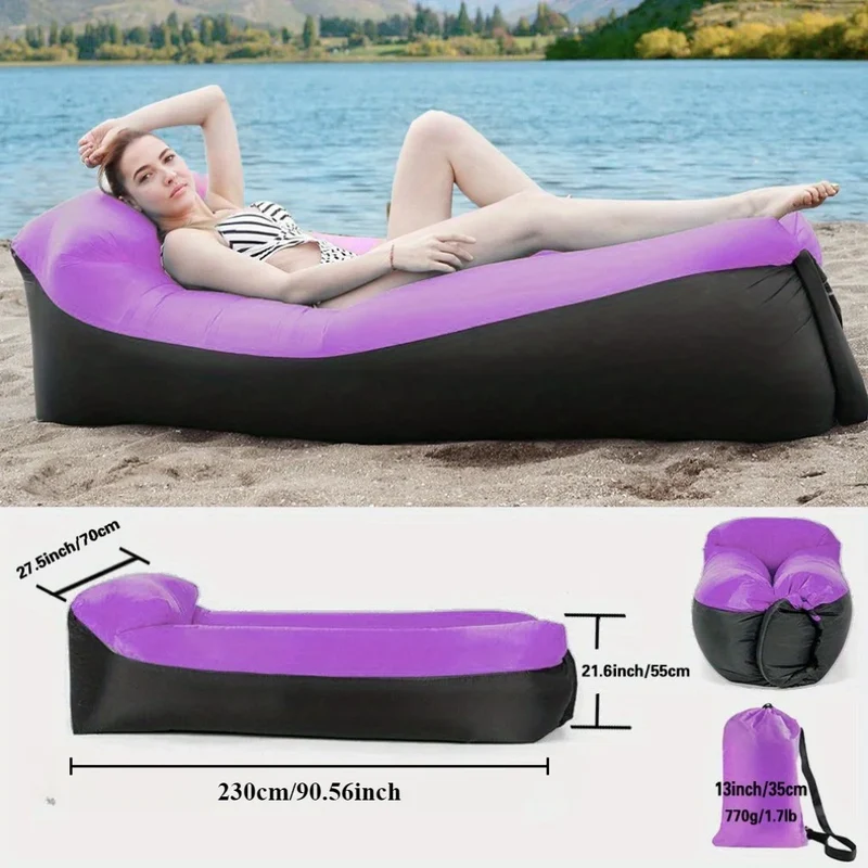 Canapé Gonflable Chaise Longue Pliable
