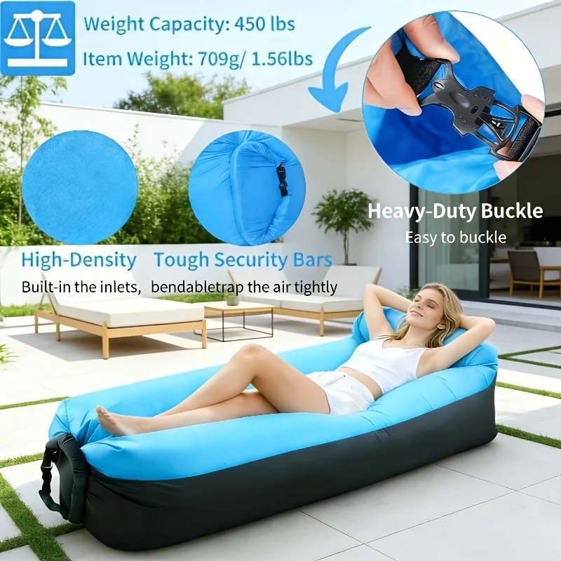 Tapis de Couchage Gonflable Oreiller Intégré
