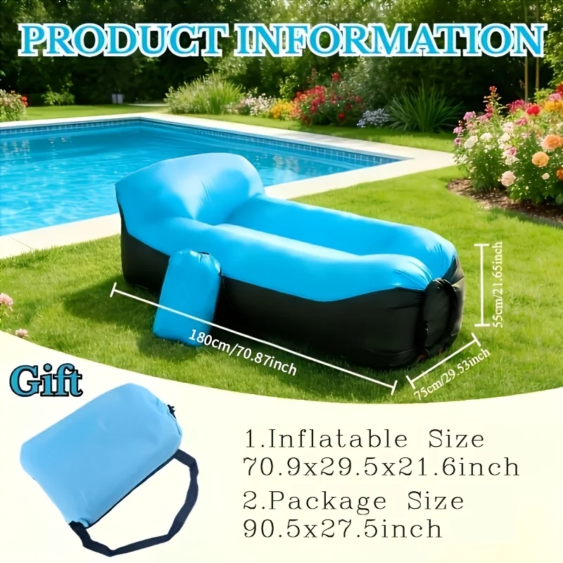 Tapis de Couchage Gonflable Oreiller Intégré