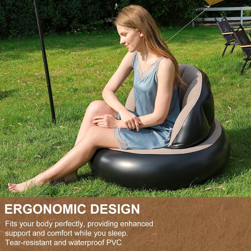 Canapé Gonflable PVC Épaissi Ergonomique