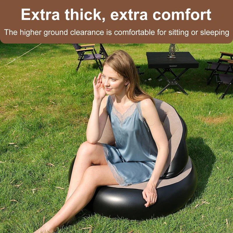 Canapé Gonflable PVC Épaissi Ergonomique
