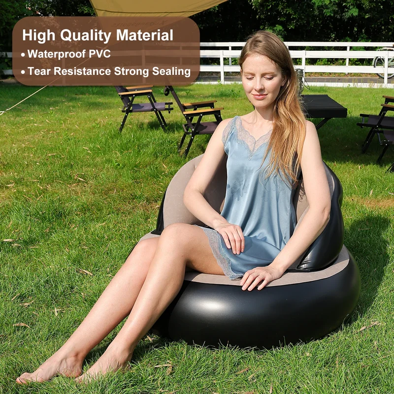 Canapé Gonflable PVC Épaissi Ergonomique