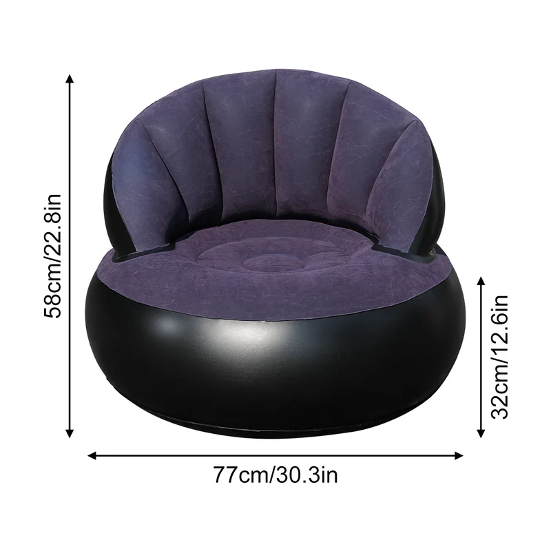 Canapé Gonflable PVC Épaissi Ergonomique