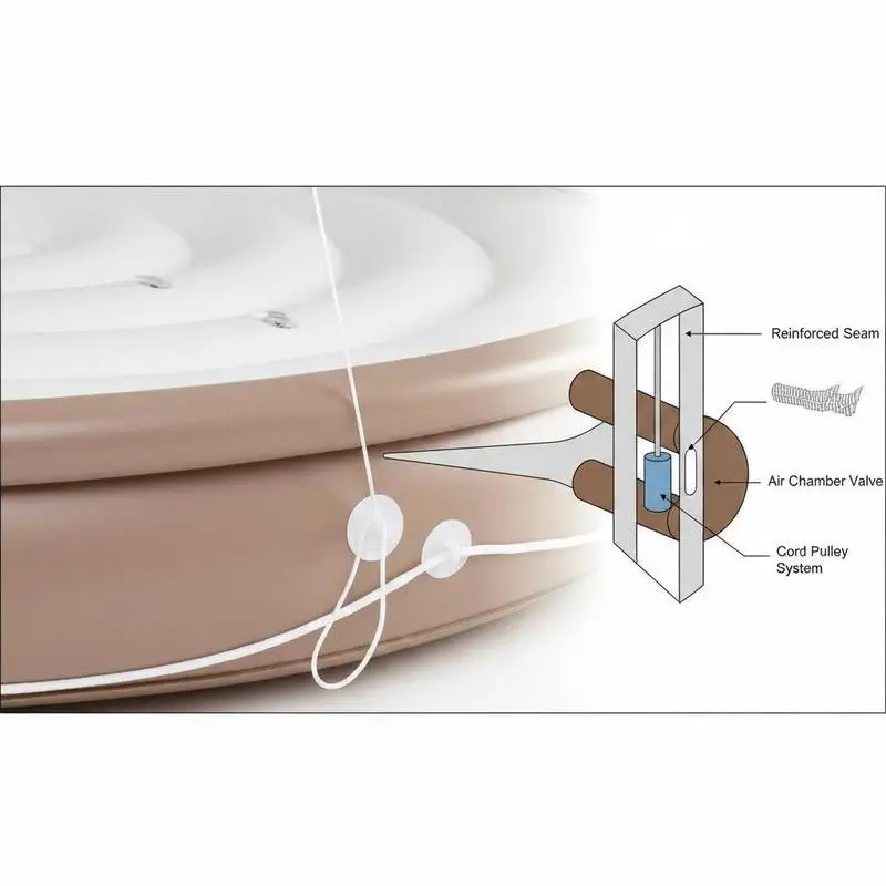 Bouée Gonflable Transat Auvent Rétractable