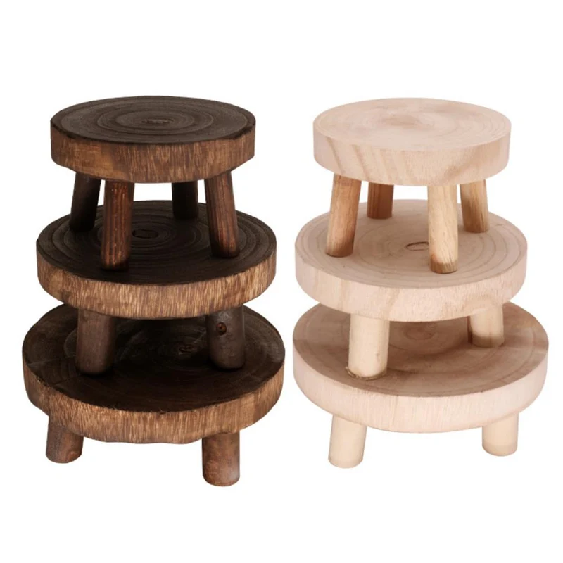 Porte Plante en Bois sur Pied