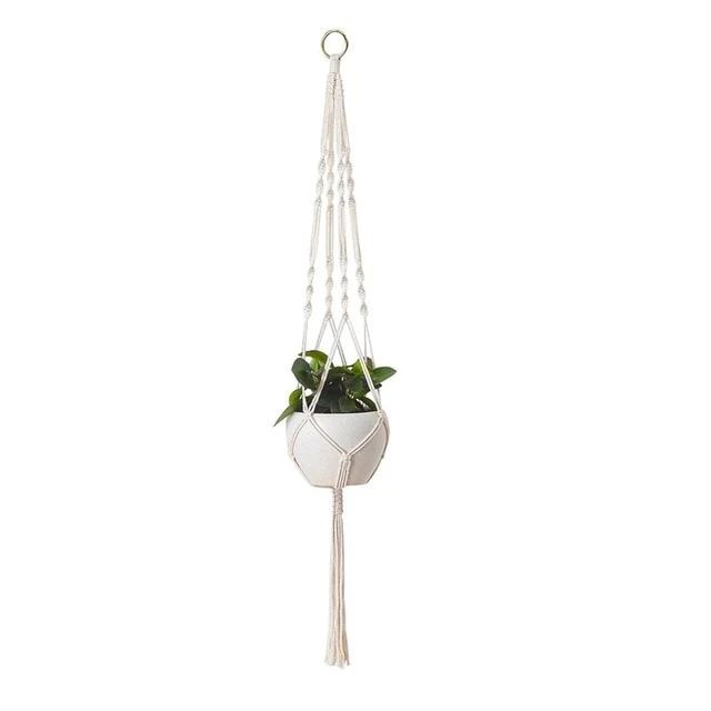 Support de Plante en Macramé
