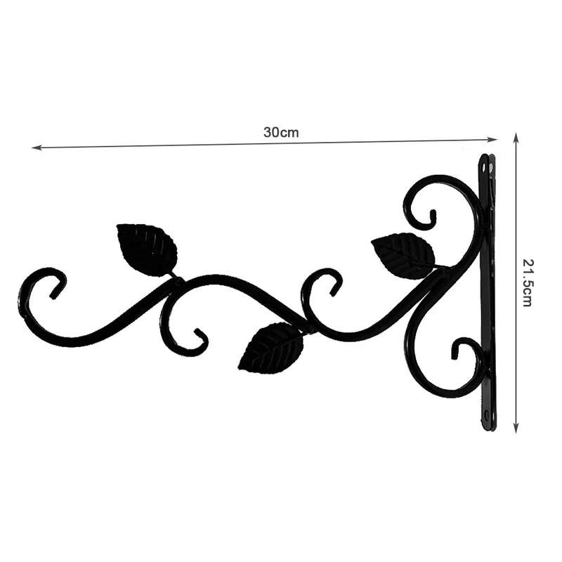 Porte Plante Mural en Fer Forgé