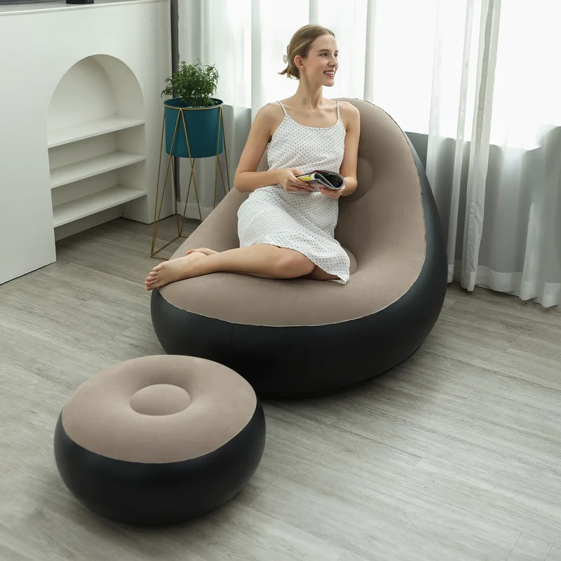 Canapé Gonflable D'Angle Tabouret