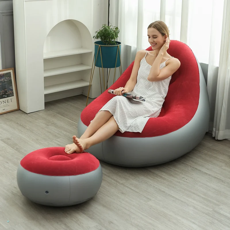 Canapé Gonflable D'Angle Tabouret