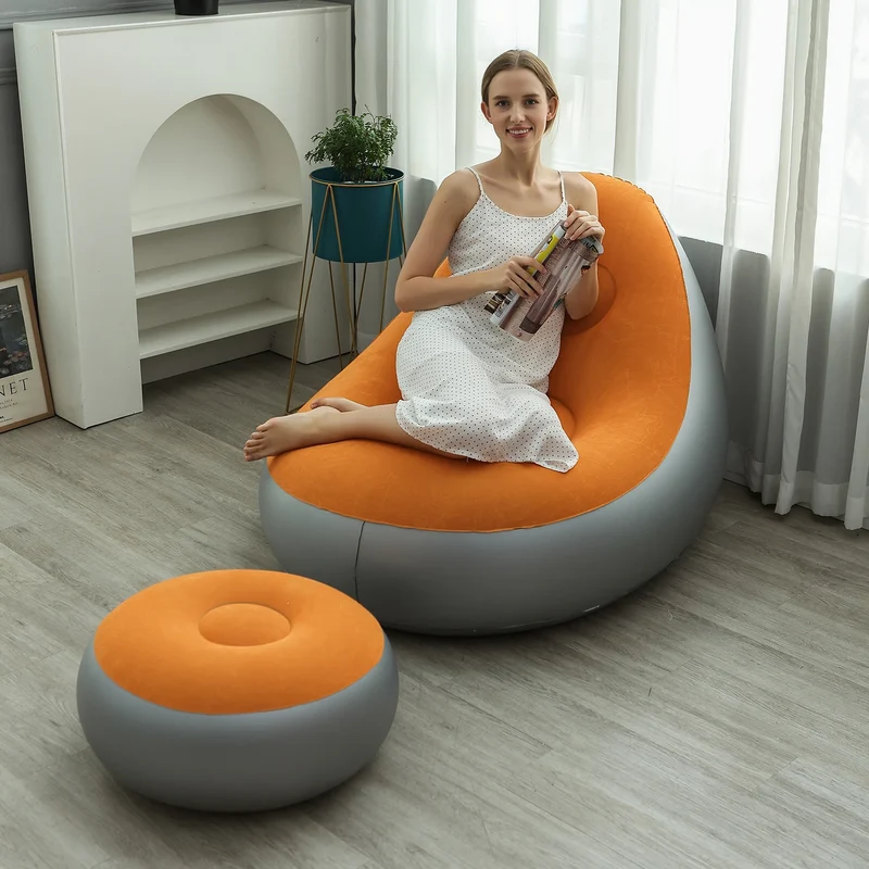 Canapé Gonflable D'Angle Tabouret