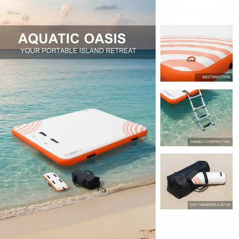 Plateforme Flottante Gonflable Quai Antidérapant