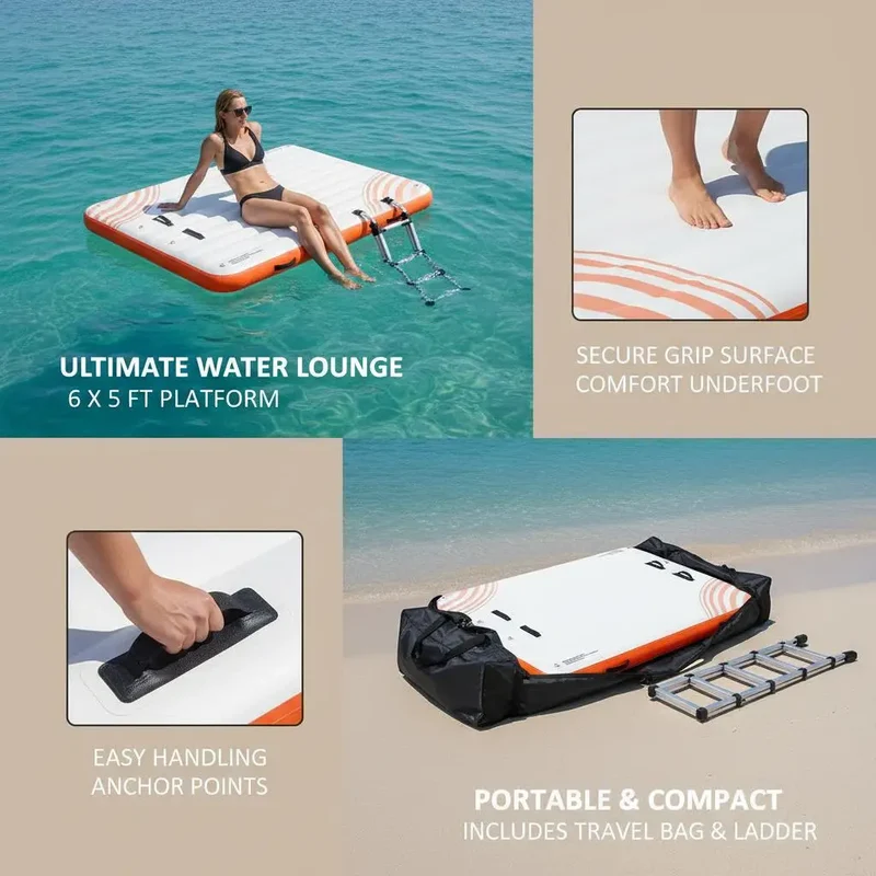 Plateforme Flottante Gonflable Quai Antidérapant