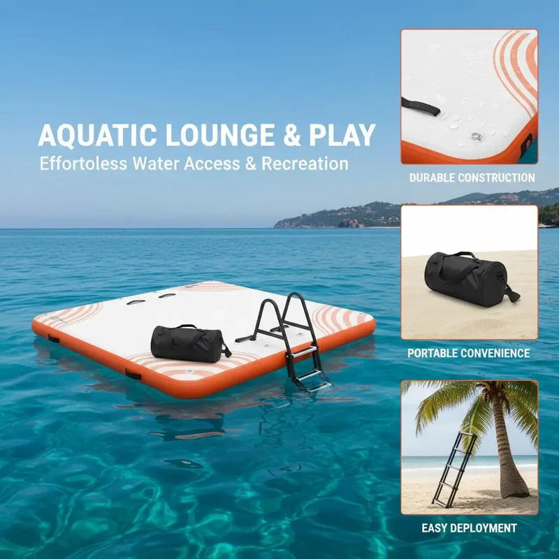 Plateforme Flottante Gonflable Quai Antidérapant