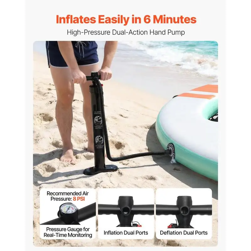 Plateforme Flottante Gonflable Ronde Piscine