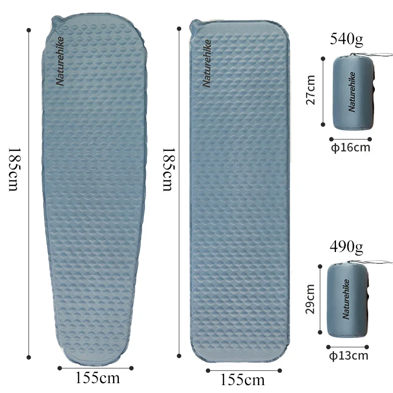 Matelas de Camping Gonflable Mousse Ultraléger