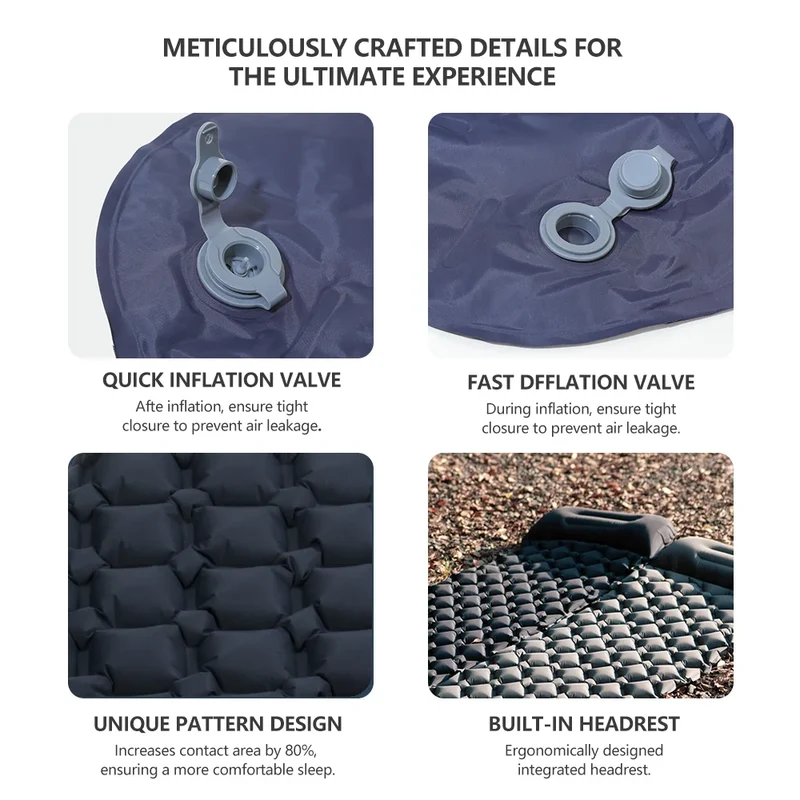 Tapis de Couchage Gonflable Nylon Ultraléger