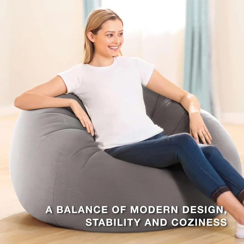 Canapé Gonflable Pouf Rond Portable
