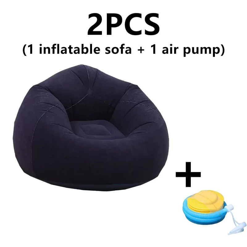 Canapé Gonflable Pouf Rond Portable