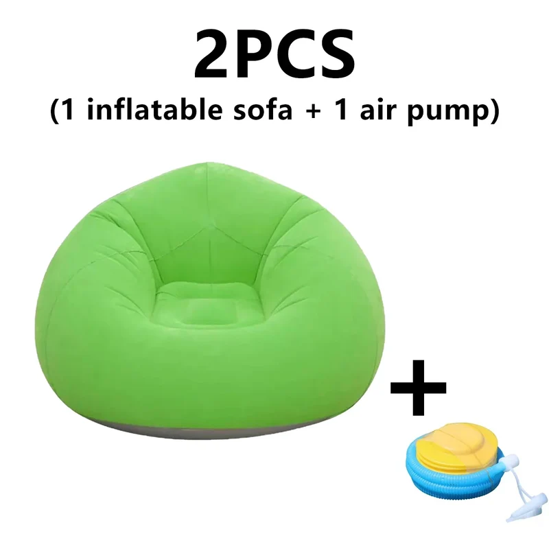 Canapé Gonflable Pouf Rond Portable