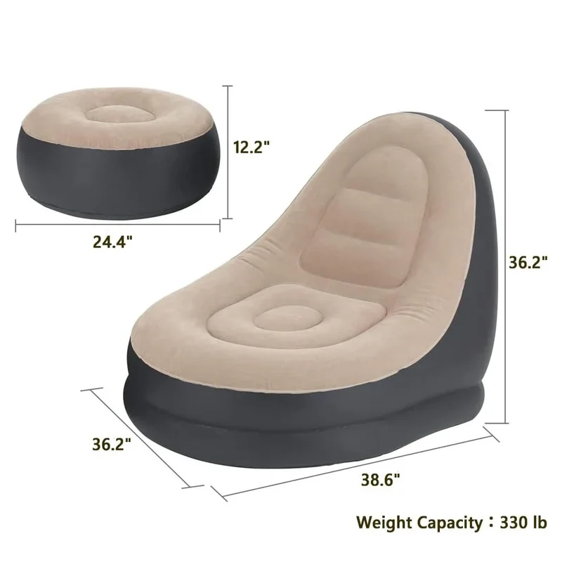 Canapé Gonflable Paresseux Peluche
