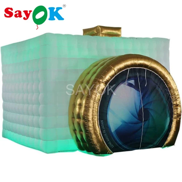 Cabine Selfie Gonflable Cube LED