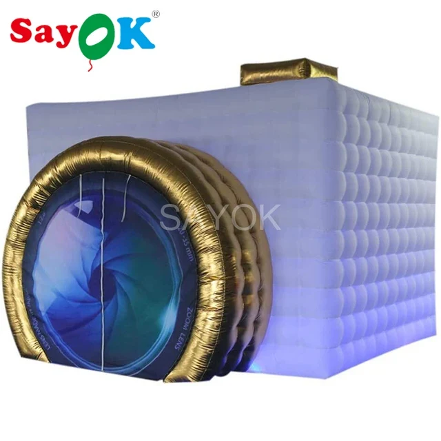 Cabine Selfie Gonflable Cube LED