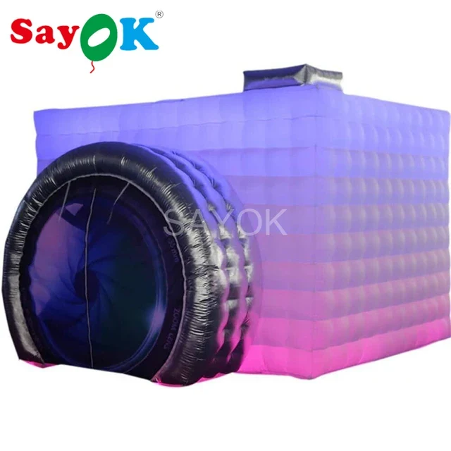 Cabine Selfie Gonflable Cube LED