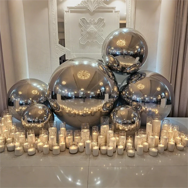 Décoration Gonflable Boules Miroir Disco