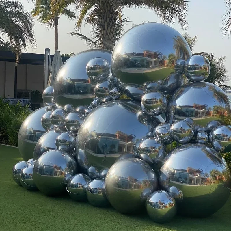 Décoration Gonflable Boules Miroir Disco