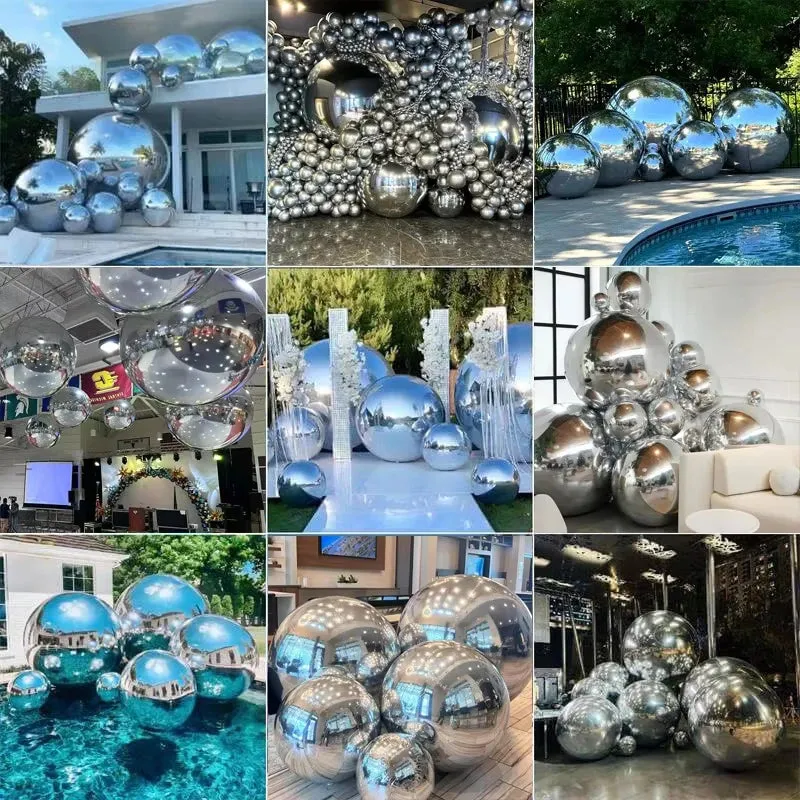 Décoration Gonflable Boules Miroir Disco