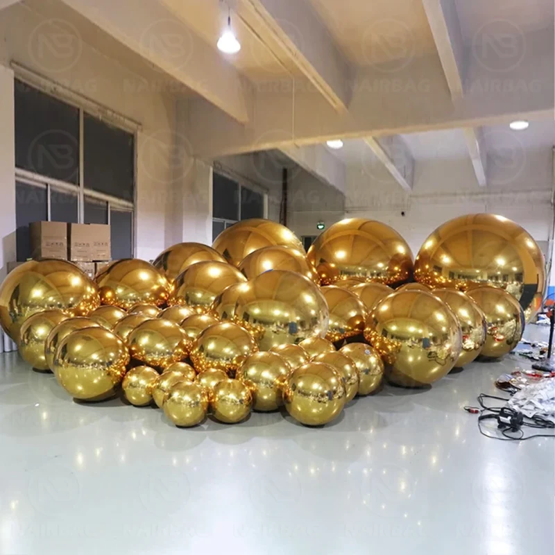 Décoration Gonflable Boule Miroir Géante