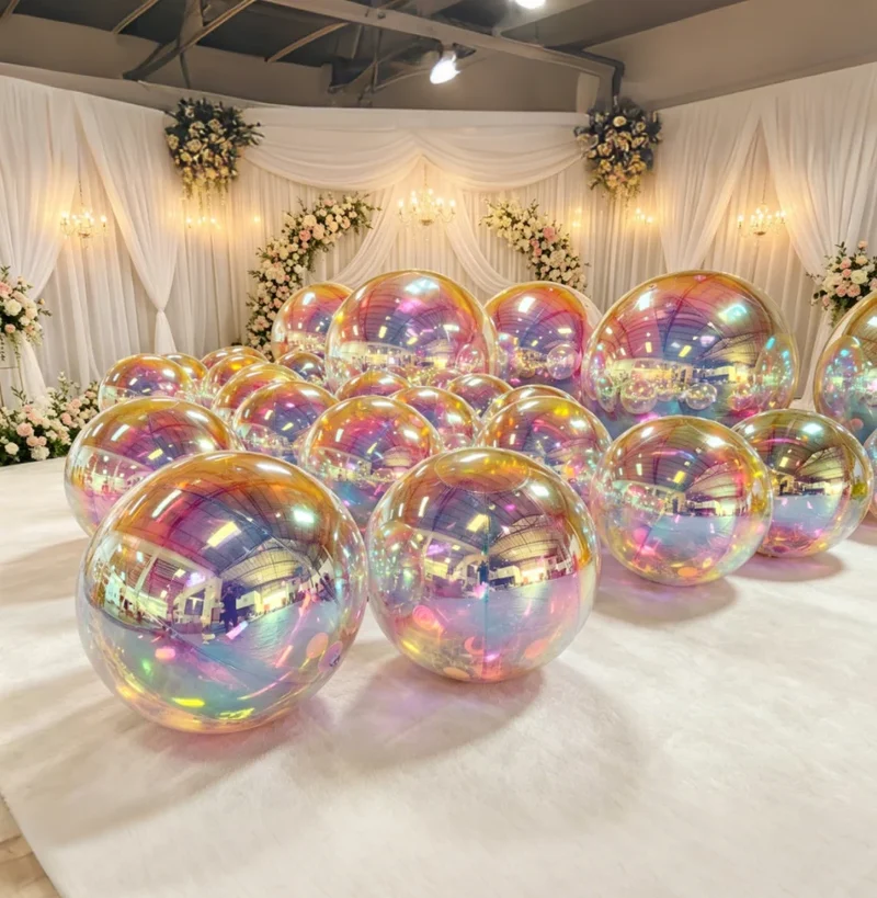 Décoration Gonflable Boule Miroir Géante