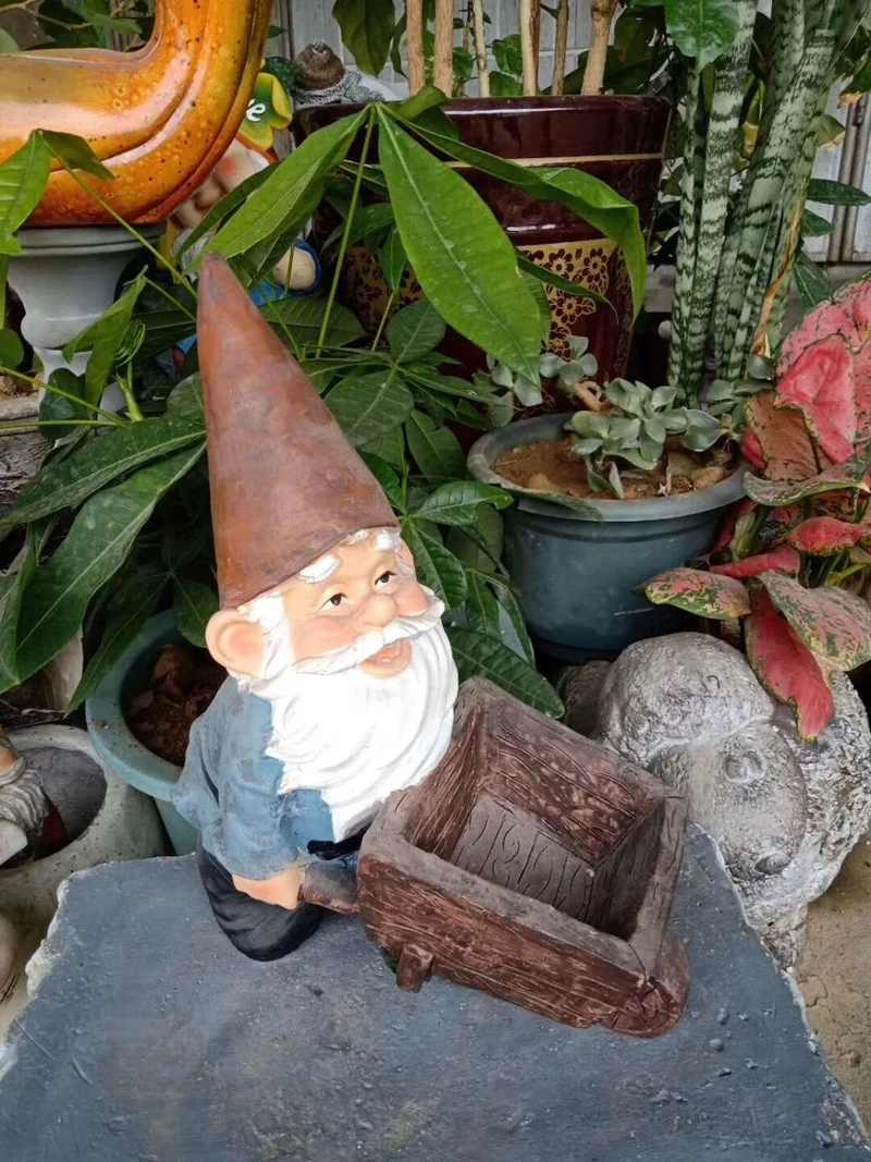 Nain de Jardin à Brouette