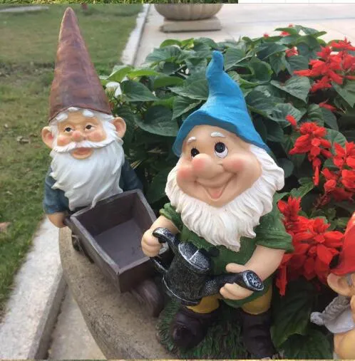 Nain de Jardin à Brouette