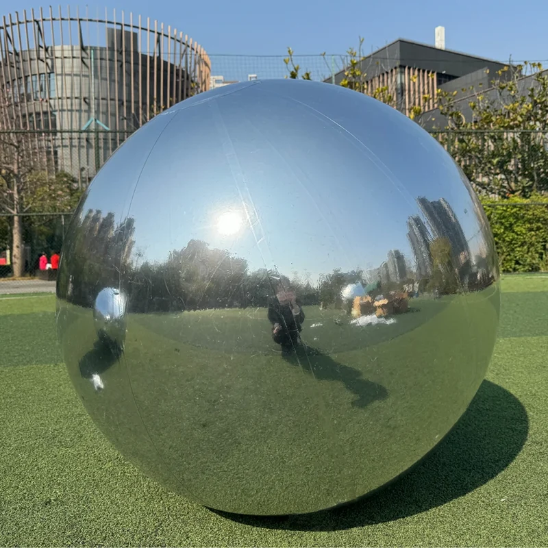 Discothèque Gonflable Sphère Miroir Argentée