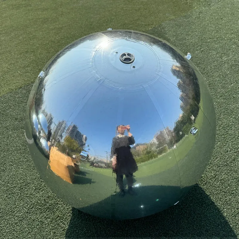 Discothèque Gonflable Sphère Miroir Argentée