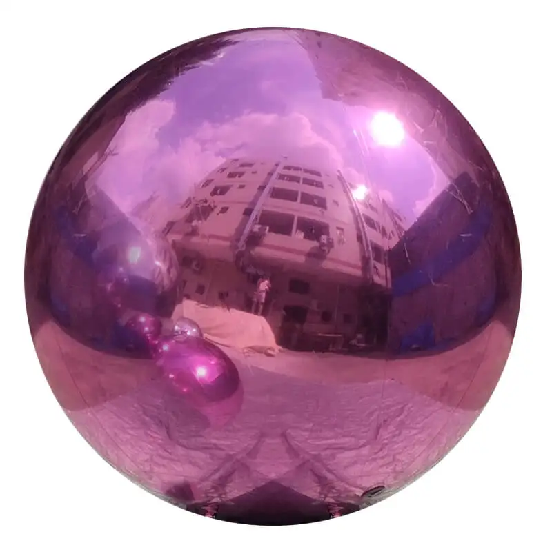Discothèque Gonflable Sphère Miroir Argentée