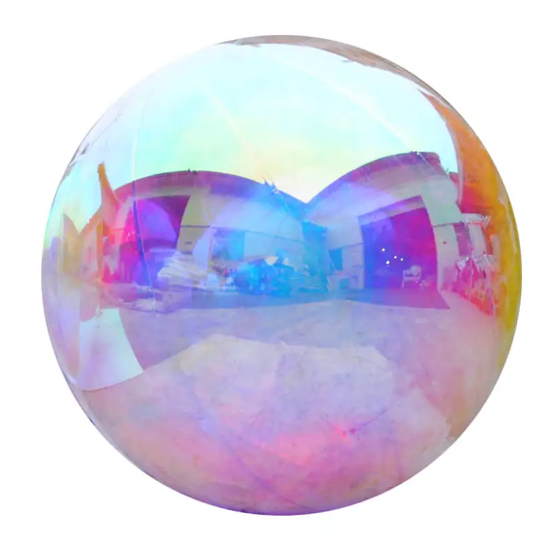 Discothèque Gonflable Sphère Miroir Argentée