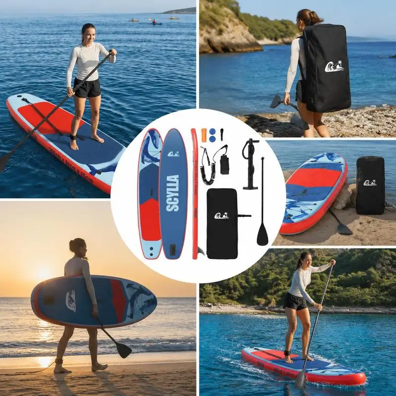 Stand Up Paddle Gonflable Rigide Bleu