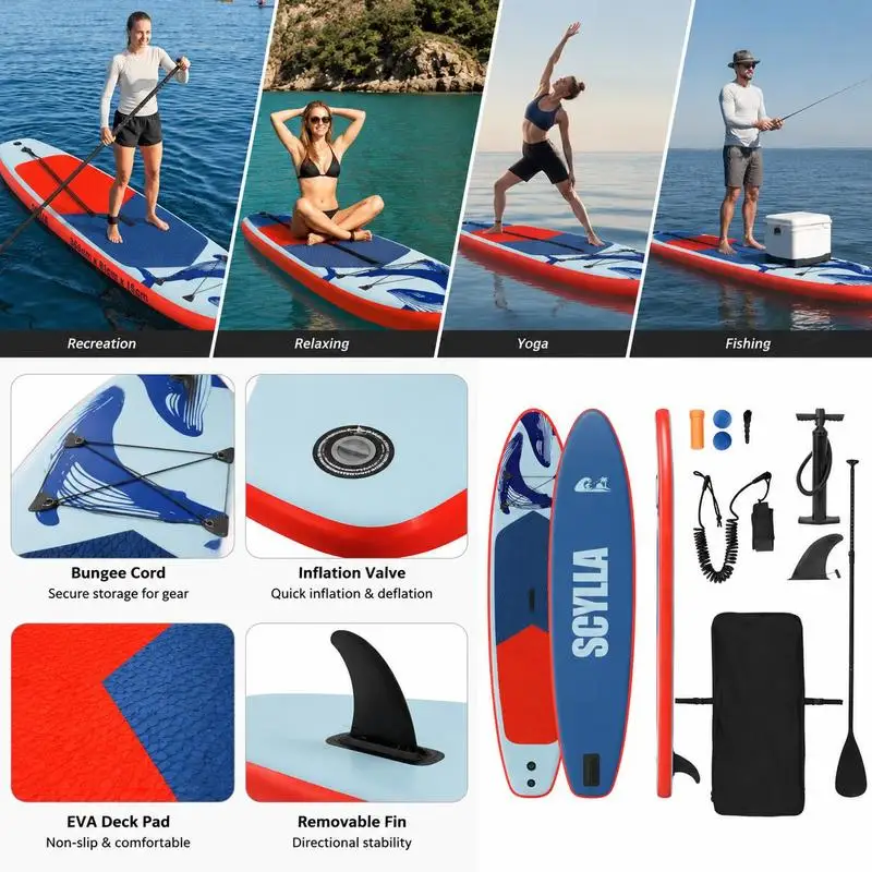 Stand Up Paddle Gonflable Rigide Bleu