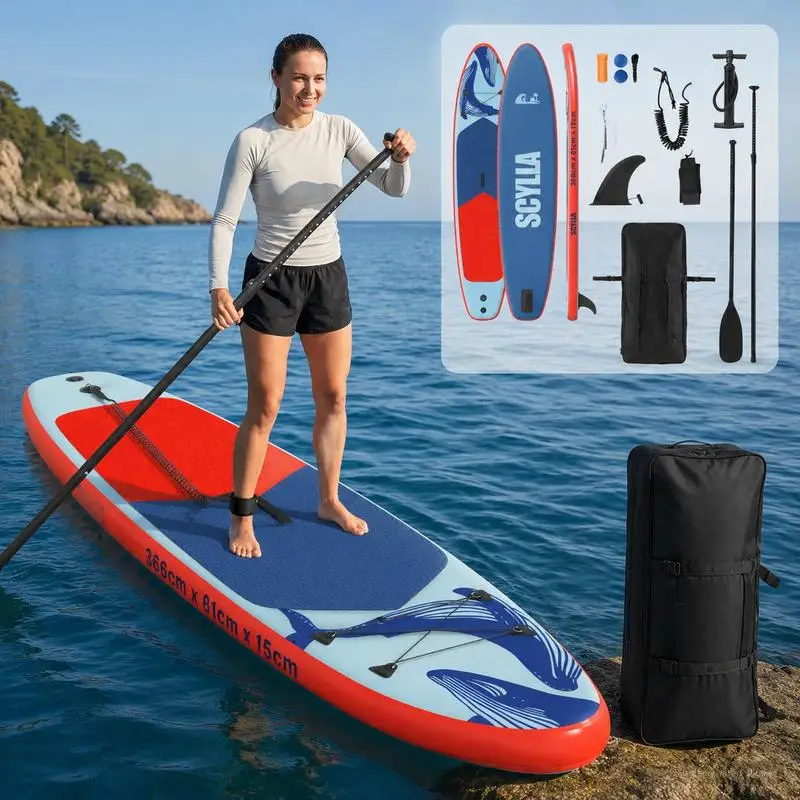 Stand Up Paddle Gonflable Rigide Bleu